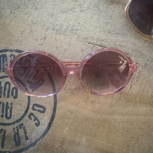 Vogue Blush Pink Circular Sunglasses